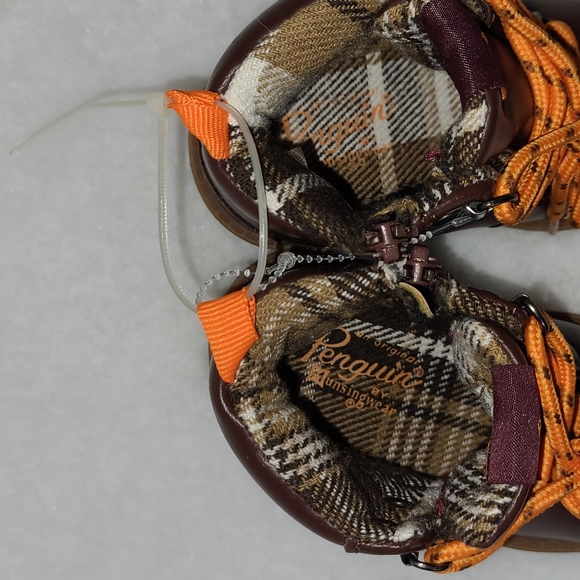 NWOT Original Penguin London Boots Brown w/ Side Zipper Boys' Size 9 - Picture 7 of 10